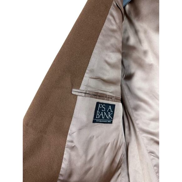 Jos A Bank 100% Cashmere Brown Suit Jacket career Blazer - Picture 5 of 9